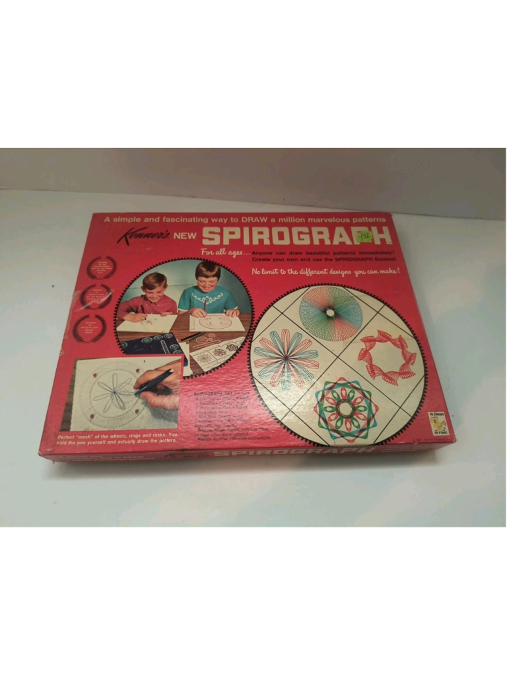 Vintage 1967 Kenner's New Spirograph (Set No. 401) with Original Refill Kit
